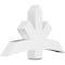 Ekena Millwork Alberta Architectural Grade PVC Gable Bracket, 48"W x 28"H x 6"D x 6"F, 14/12 Pitch GBP048X28X0606ALB00 - alternate 1